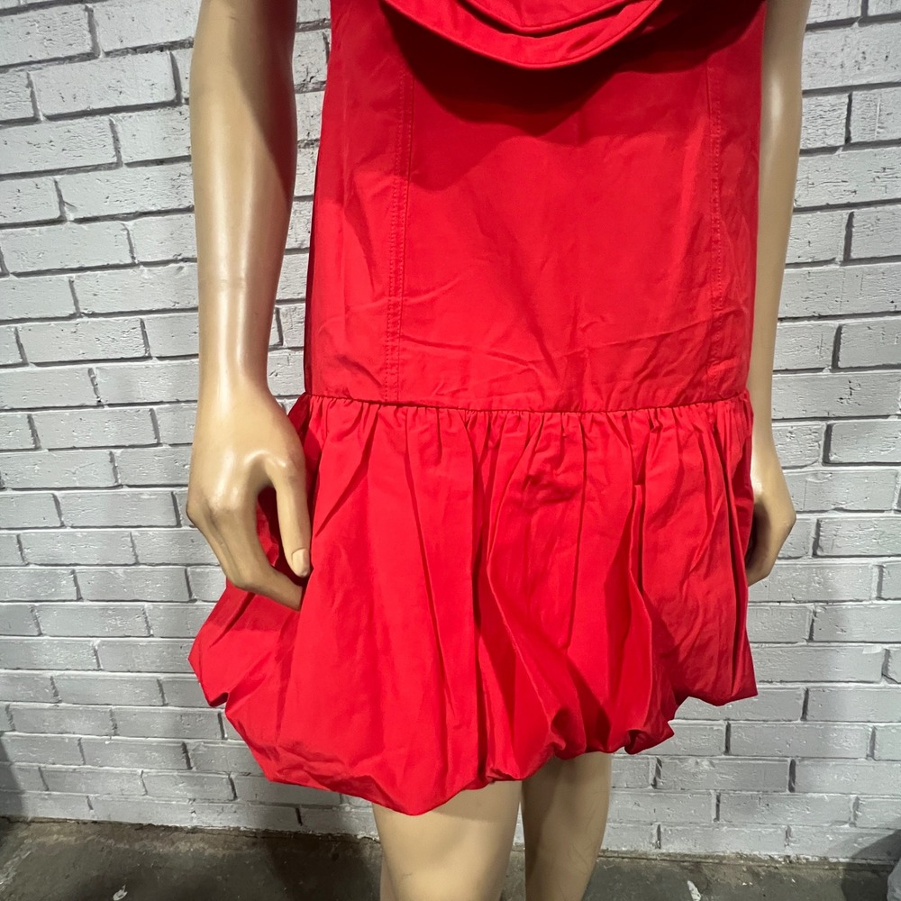 Farm Rio Red Balloon 3D Floral Mini Dress | Size M - Picture 3 of 12